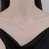Moonstone Pendant Necklace Moon Star for Women Fine Jewelry