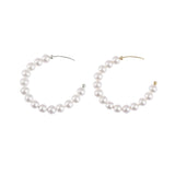 925 Silver Pearl Earrings Exaggerated Women's Jewelry Gift