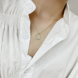 Sterling Silver Shell Tulip Pendant Necklace for Women