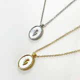 Sterling Silver Shell Tulip Pendant Necklace for Women