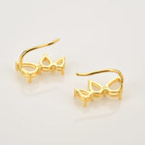 925 Silver Stone Earrings Water Drop Studs Women Jewelry
