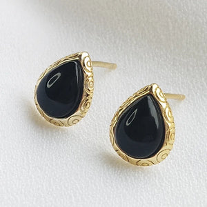 925 Silver Agate Stone Plated Earrings Unique Fine Jewelry