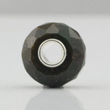 925 Sterling Silver Indian Agate Stone Head Beads for European Bracelet