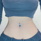925 Silver Navel Piercing Bar Belly Button Rings - Women Body Jewelry