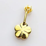 925 Silver Navel Piercing Flower Belly Button Ring Body Jewelry For Women