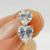 925 Silver Heart CZ Navel Piercing Belly Button Ring Body Jewelry For Women