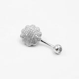925 Silver Navel Ring CZ Belly Piercing Body Jewelry