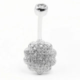 925 Silver Navel Ring CZ Belly Piercing Body Jewelry