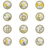 925 Silver Zodiac Sign Necklace with Mother-of-pearl Pendant