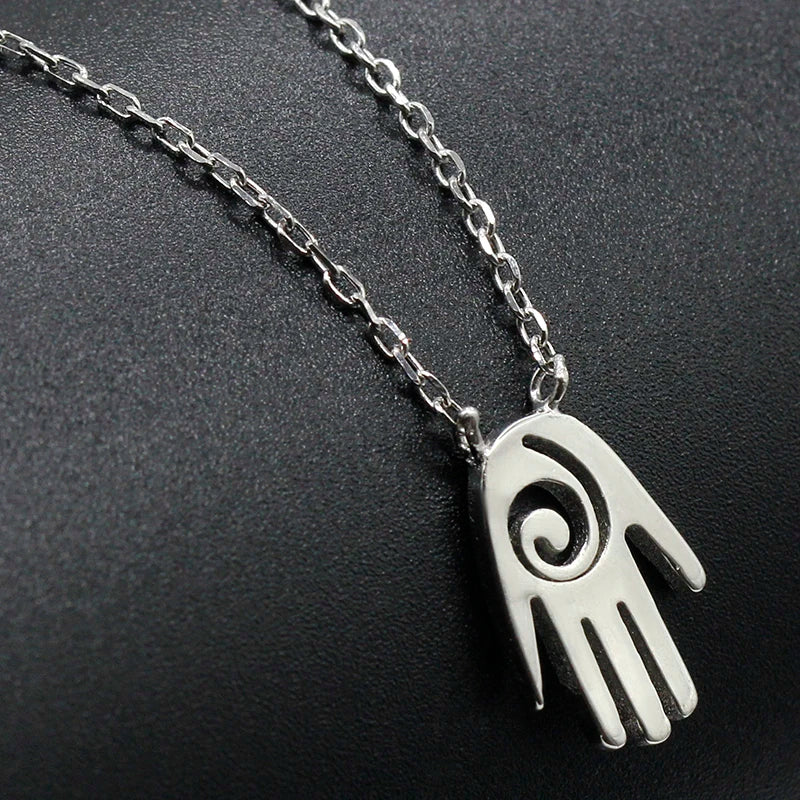 925 Silver Necklace 45cm+5cm Pendant Chain Punk Rock Jewelry for Women Men