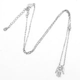 925 Silver Necklace 45cm+5cm Pendant Chain Punk Rock Jewelry for Women Men