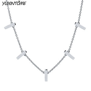 925 Silver Geometric Necklace for Women Party
