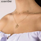 925 Silver Geometric Necklace for Women Party