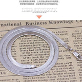 925 Sterling Silver 4mm Chain Necklace for Women