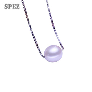 925 Silver Necklace Natural Freshwater Pearl Pendant Necklace For Women