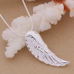 925 Silver Necklace Angel Wings Necklaces Pendants Wedding Gift