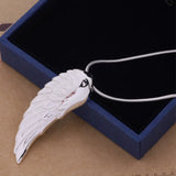 925 Silver Necklace Angel Wings Necklaces Pendants Wedding Gift