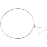 925 Silver Necklace Collarbone Chain Choker Birthday Gift