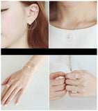 925 Silver Necklace Daisy Sunflowers Pendant Charm Jewelry