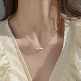 925 Silver Flower Pendant Necklace for Women 18k Zircon Shell Fine Jewelry