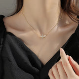 925 Silver Flower Pendant Necklace for Women 18k Zircon Shell Fine Jewelry
