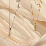925 Silver Necklace with Flash Diamond Pendant