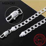 925 Silver Men's Necklace 16-24 Inches 8MM Chain Wedding Christmas