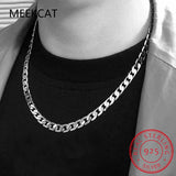 925 Silver Men's Necklace 16-24 Inches 8MM Chain Wedding Christmas