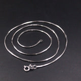 925 Silver Necklace Women 1.2mm Snake Chain 18in Length