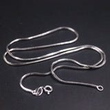925 Silver Necklace Women 1.2mm Snake Chain 18in Length