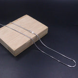925 Silver Necklace Women 1.2mm Snake Chain 18in Length
