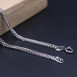 925 Silver Necklace 1.6mm Wheat Link 20in Chain