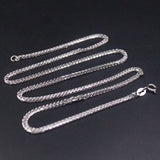 925 Silver Necklace 1.6mm Wheat Link 20in Chain
