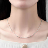 925 Silver Necklace Women Chain Christmas Gift Fine Jewelry