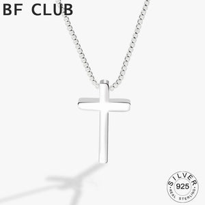 925 Silver Necklace Women Cross Chain Chocker Fine Jewelry