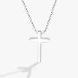 925 Silver Necklace Women Cross Chain Chocker Fine Jewelry