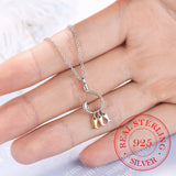 925 Silver Fish and Fish Hook Necklace for Women