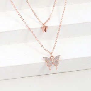 925 Silver Butterfly Necklace Pendant