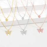 925 Silver Butterfly Necklace Pendant