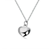 925 Silver Heart Circle Necklace for Women