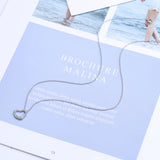 925 Silver Heart Pendant Necklace Choker Style Jewelry