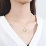 925 Silver Necklace Map Shape Sterling Silver Jewelry