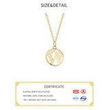 925 Silver Necklace Map Shape Sterling Silver Jewelry