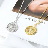925 Sterling Silver Necklace For Women Ladies Chain Round Necklace