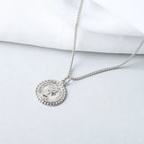 925 Sterling Silver Necklace For Women Ladies Chain Round Necklace
