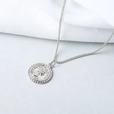925 Sterling Silver Necklace For Women Ladies Chain Round Necklace