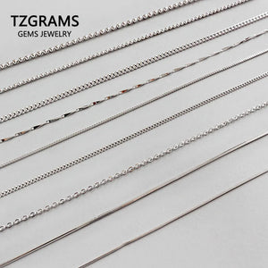 925 Silver Necklace Women Beads Cross Side Melon Seeds Chain