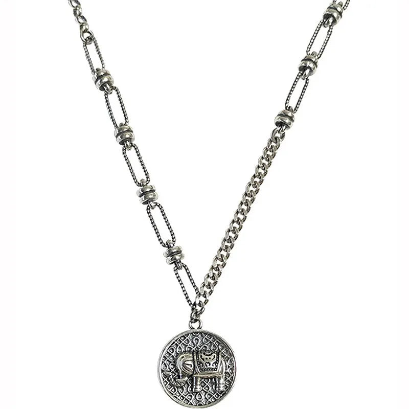 925 Sterling Silver Necklace Women Elephant Chain Fine Jewelry