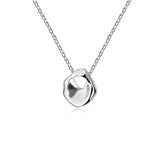 925 Silver Circle Necklace Women Sterling Silver Fine Jewelry