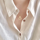 925 Sterling Silver Necklace Geometric Round Chain Gift